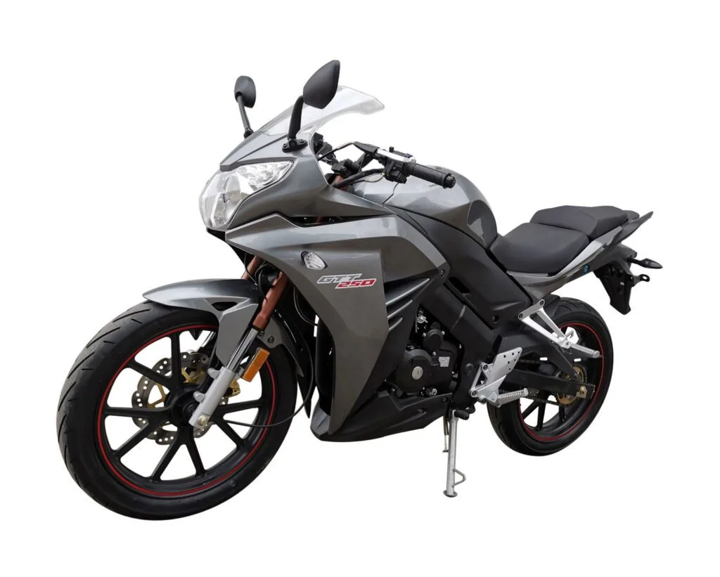Vitacci GTT 250 Motorcycle, 229cc Engine with Balance Shaft, 5-Speed Manual Transmission, EPA & DOT Approved