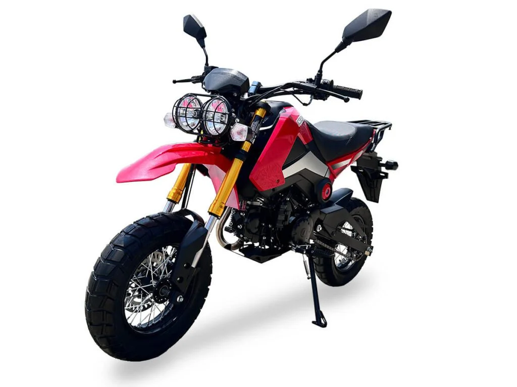 Icebear ROGUE ADV (PMZ125-1EN) 125cc Motorcycle, 4-Speed Manual, 12″ Rims, Speedometer, Stainless Steel Exhaust