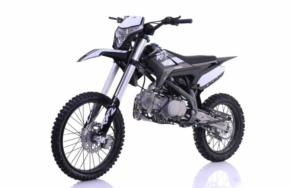 Apollo RFZ Thunder 150cc DLX Dirt Bike, 4-Speed Manual, 4-Stroke, Single Cylinder, Air Cooled, Kick Start