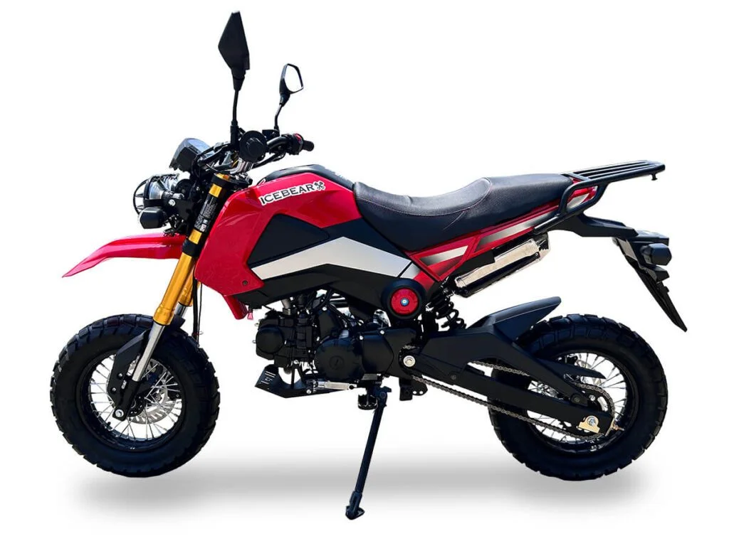 Icebear ROGUE ADV (PMZ125-1EN) 125cc Motorcycle, 4-Speed Manual, 12″ Rims, Speedometer, Stainless Steel Exhaust - Image 3