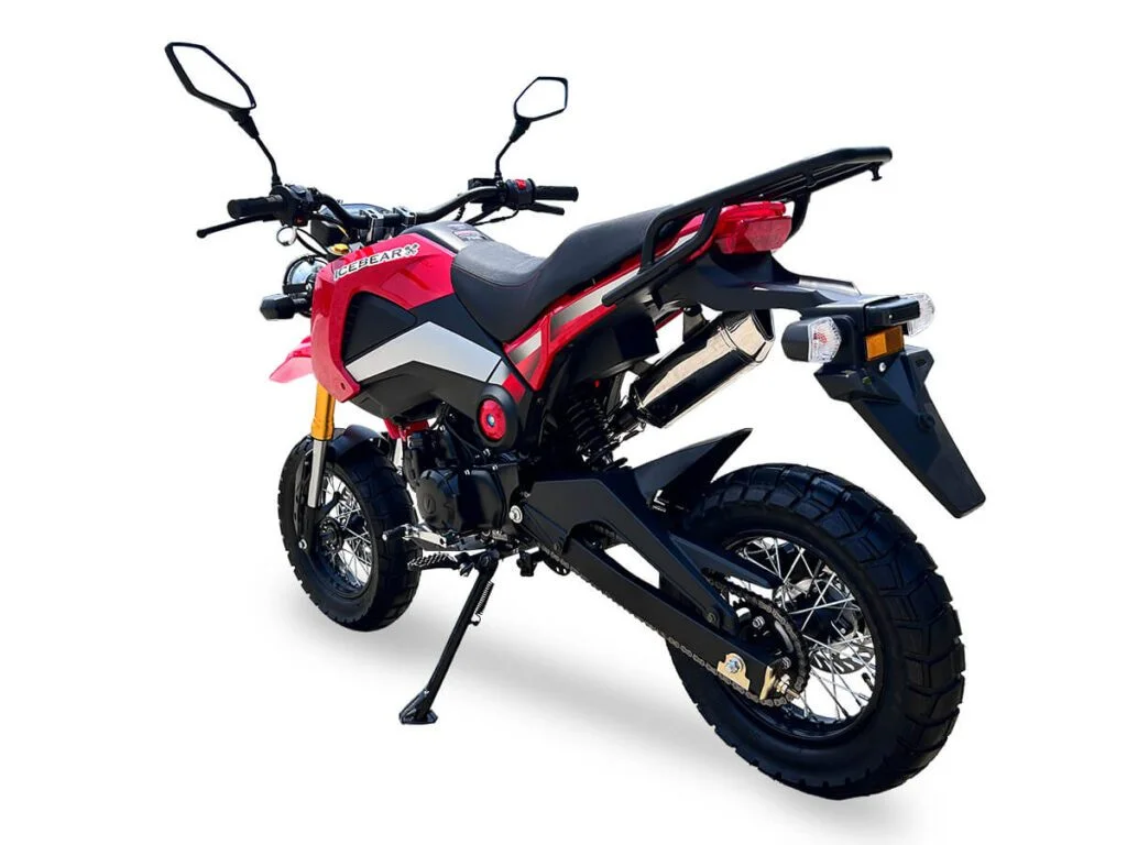 Icebear ROGUE ADV (PMZ125-1EN) 125cc Motorcycle, 4-Speed Manual, 12″ Rims, Speedometer, Stainless Steel Exhaust - Image 2