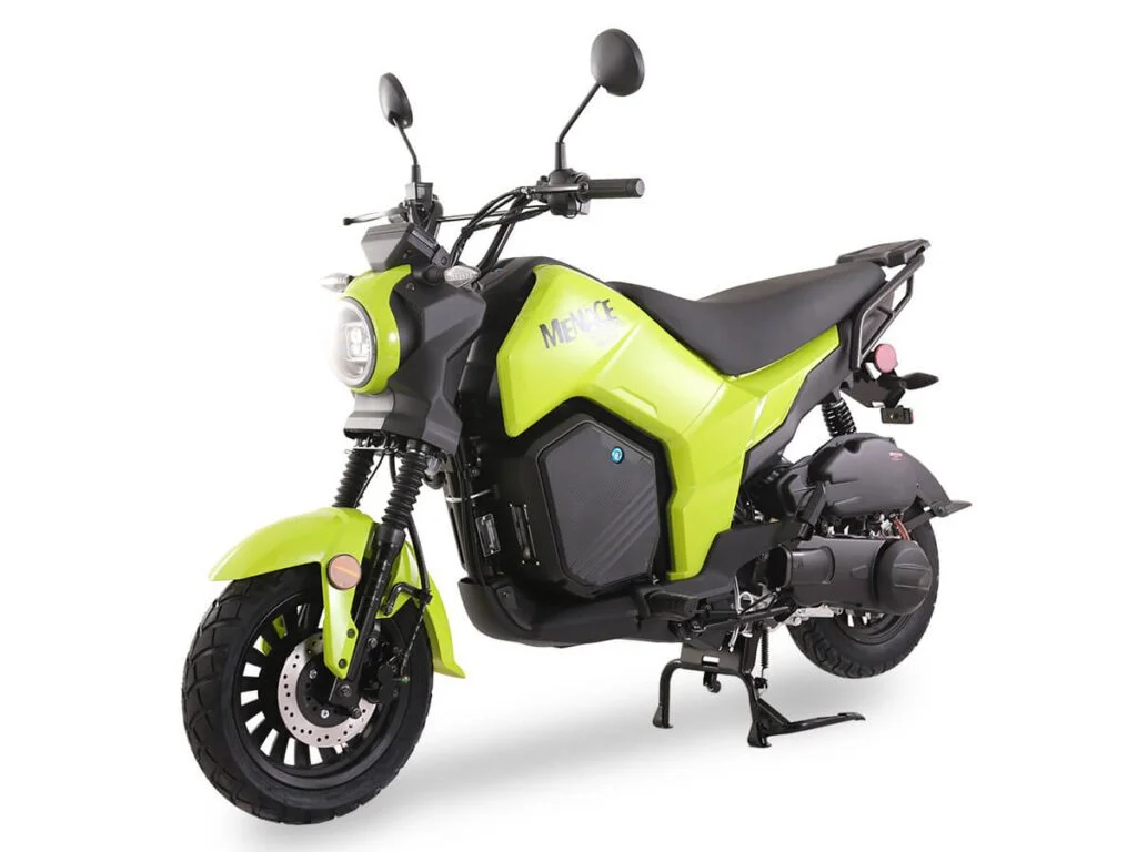Ice Bear Menace 200 (PMZ200-Z1) EFI Motorcycle, 200cc GY6 Engine, Digital Speedometer, Yuanxing Tires, Single Rear Absorber, LED lights, 12″/10″ wheels, Electric start